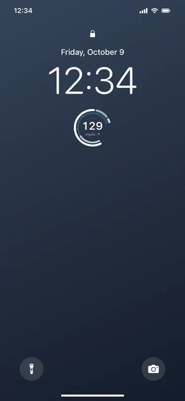 Lock Screen rings: actual Lock Screen widgets with sample readings in an illustrative iPhone screen
